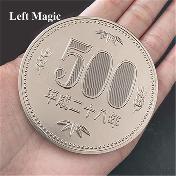 Jumbo 500 Jenu Monēta -7cm Burvju Triki, Monēta, kas Parādās Magia Burvis Slēgt Ielas Ilūzijas Veidojums Aksesuārus Mentalism Piederumu