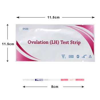 20 Gab Ovulāciju Urīna teststrēmeļu LH Ovulācijas Testu Strēmeles, Pirmā Reakcija Vairāk nekā 99% Precizitāti LH Testiem Attēls 3