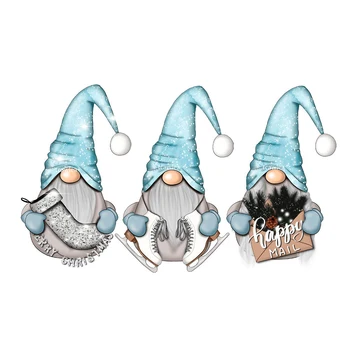 Jaunu Ziemassvētku Eglītes Dāvanu Kastē Sniega Zeķes Gnome Metāla Griešanas Mirst Ziemas Santa Trafaretu Uz DIY Scrapbooking Kartes Kuģiem