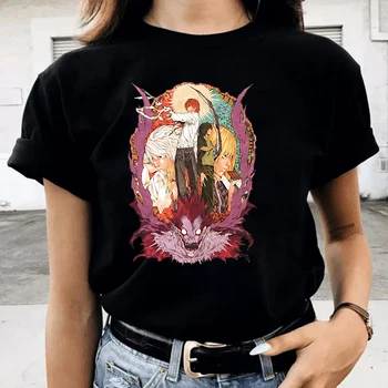 Japāņu Anime, Apģērbu Death Note T Krekls Sievietēm Kokvilnas Manga Gadījuma Modes Streetwear Harajuku Tee Krekls Sieviešu Hip Hop T Krekls
