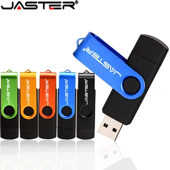JASTER USB Flash Drive OTG Pen Drive Usb Stick Android Viedtālruni un DATORU 128GB 64GB, 32gb 16GB 4GB 8GB High Speed Zilā Blak Sarkana