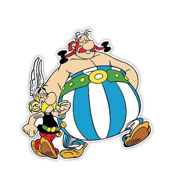 13cm X 13cm Auto Stils Asterix un Obelix, Auto Uzlīmes, Vinila Decal Personības Ūdensizturīgs Grafikas Piederumi