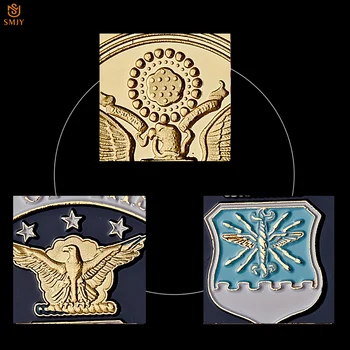 5gab/Daudz ASV Gaisa Spēku Zelta Pārklājumu Krāsains Piemiņas Metāla Monētu Kolekciju, MUMS Kopiju Monētas Dzimšanas dienas Dāvanas