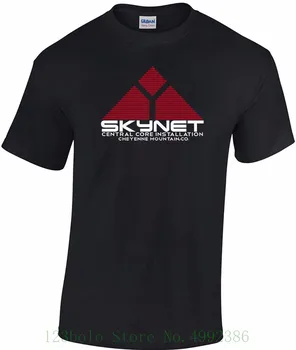 Skynet T Krekls Centrālo Kodolu Cyberdyne Terminator Ai Izlūkošanas Unisex Dāmas Melnā Gadījuma Tshirt Vīriešu Zīmols