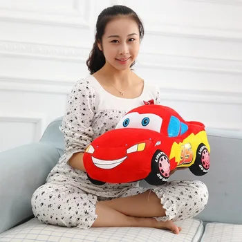 Disney Pixar Cars, Zibens Mcqueen Plīša Rotaļlietas Radošo Automašīnām Pildījumu Dīvāna Spilvenu Mājas Dekorēšanai Rotaļlieta Puika Ziemassvētku Dāvanu