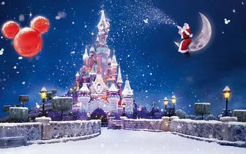 Ziemas Baltā Sniegpārsliņu Fotogrāfijas Fona Dekorēšana Crystal Palace Jauno Gadu Ģimenes Puses Ziemassvētku Fona Fotogrāfija Attēls 2