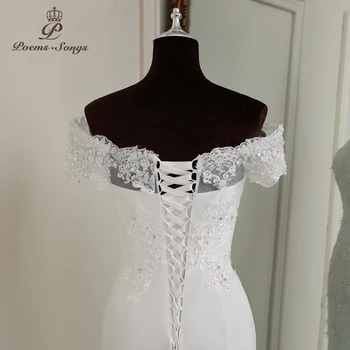 Elegants kleitas sievietēm kāzu kleita sirēna kāzu kleitas laulību balta kleita vestidos de novia Līgava kleitas Attēls 3