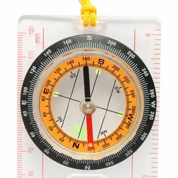 Profesionālās Mini Kompass, Kartes Mēroga Lineāls, Multifunkcionāla Pārgājienu Izdzīvošanas Vadošajiem Aprīkojuma Kempings Rīku, Āra