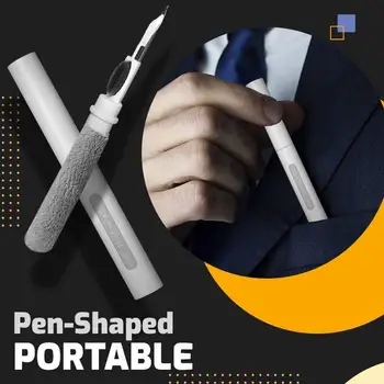 Bluetooth Earbuds Tīrīšanas Pildspalvu Bezvadu Austiņas Tīrīšanas Pildspalvu Microfiber Suku Earbuds Tīrīšanas Pen Tīrīšanas Suku Komplektu Noliktavā Attēls 3