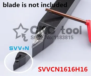 SVVCN1616H16 16*16 mm Metāla Virpu, Griešanas Rīki, Virpas, Mašīnu CNC Virpošanas Instrumenti, Ārējās Virpošanas Instrumentu Turētājs S-Veida SVVCN Attēls 0