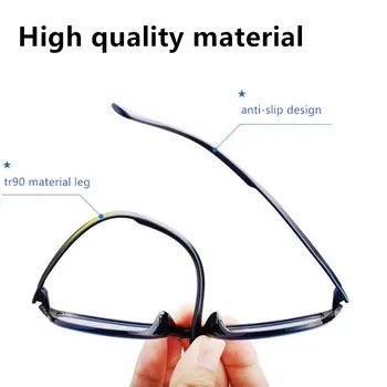 SAPRECINĀT Elastīgu Lasīšanas Brilles Vīriešiem Anti-zila Gaisma Brilles Augstas Kvalitātes Tr90 vecuma tālredzība Brilles Antifatigue Datoru Brilles