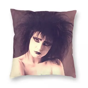 Siouxsie And The Banshees Spilvendrāna Veļa Poliestera Samta Modelis Zip Dekoru Gultas Spilvena Gadījumā