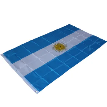 Argentīna VALSTS Karoga 3x5 JAUNU 3 x 5 Futbola Banner Apdare Argentīnas karogu, Mājas, Istabas Dekori Svētku dekorācijas Attēls 0