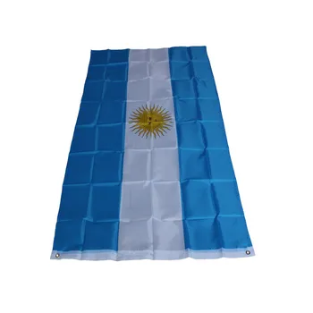 Argentīna VALSTS Karoga 3x5 JAUNU 3 x 5 Futbola Banner Apdare Argentīnas karogu, Mājas, Istabas Dekori Svētku dekorācijas Attēls 1