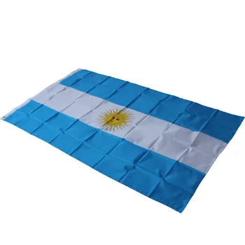 Argentīna VALSTS Karoga 3x5 JAUNU 3 x 5 Futbola Banner Apdare Argentīnas karogu, Mājas, Istabas Dekori Svētku dekorācijas Attēls 4