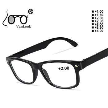 1 gab. Lēti Lasīšanas Brilles Sievietēm, Vīriešiem Oculos de Grau Melna Brilles +1.00 +1.50 +2.00 +2.50 +3.00 +3.50 +4.00 ping