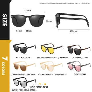 LIOUMO Modes Locīšanas Saulesbrilles Par Sievietēm, Vīriešiem Polarizētās Saulesbrilles, Braukšanas, Aizsargbrilles, Anti-Glare Photochromic lunette de soleil