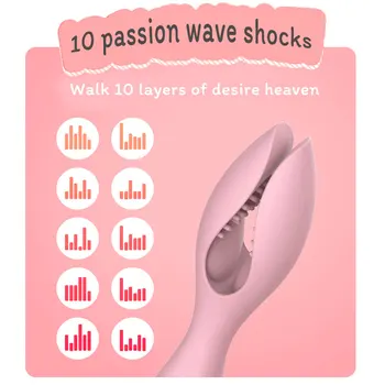Vibrators Krūts Klipu G-Spot Klitora Masāža USB Ūdensizturīgs Silikona Multi-Purpose Seksa Rotaļlieta Pāriem Maksts, Anālais Plug