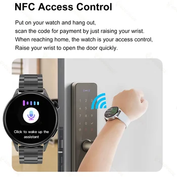 2022 Jaunu NFC Smart Skatīties Vīrieši Pielāgošanas Skalu, Zvanu Sporta GPS Track Pulksteņi Sirdsdarbības Sieviešu EKG Smartwatch Samsung Huawei Xiaomi