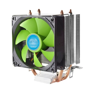 CPU Radiatoru Efektīvu Siltuma Izkliedi Gaisa Dzesētāja Zaļā Asmens Kluss Ventilators, Piemērots AMD AM4 AM3+ AM3 FM2 FM1 LGA 1366 2011