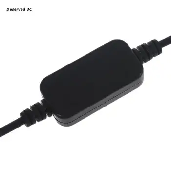 R9CB USB 5V 2A līdz 9 Volt 800mA 5.5x2.1mm Padoms Negatīvu Piedurknēm Pozitīvu USB uz 9V Barošanas Kabelis Saderīga ar FLAMMA & Attēls 2