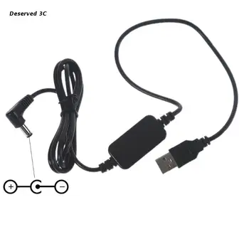 R9CB USB 5V 2A līdz 9 Volt 800mA 5.5x2.1mm Padoms Negatīvu Piedurknēm Pozitīvu USB uz 9V Barošanas Kabelis Saderīga ar FLAMMA & Attēls 3