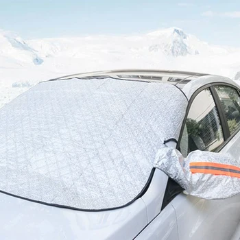 Auto Daudzfunkciju Sniegs, Ledus, Sals Putekļi Saules Ēnā Ziemas Auto Vējstikla Aizsardzībai Vāka Aizsargs Automašīnas Āra Priekšējā Stikla Aizsargs