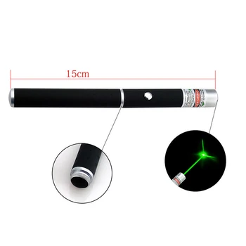 5 MW, 650nm Zaļā Lāzera Pildspalva Melnā Spēcīgu Redzamās Gaismas Staru Laserpointer 3colors Spēcīgu Militāro Slogs Rādāmkociņš ar Pildspalvu Attēls 3