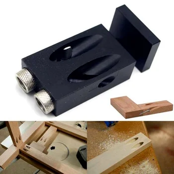 GanWei Urbt Rokasgrāmata Pozicionēšanas Papildus Līdzekli 6/8/9.5 mm Kabatas Caurumu Šabloni Komplekts Woodwoorking Instruments Caurumu Puncher Locator Kokapstrāde Attēls 1
