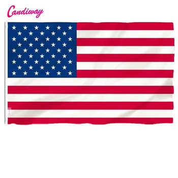 Candiway ASV Karogi Amerikas savienotās Valstis Poliestera standarta Karoga Zvaigznēm un Svītrām Amerikāņu karogi UV Izbalināt Izturīgs banner Attēls 3