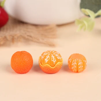 Jauno Radošo 1:6 / 1:12 leļļu Namiņš Mini Gudrs Apelsīnu Modelis Pārtikas Spēlēt DIY Virtuves Lielveikalu Apdare Rotaļlietas Piederumi