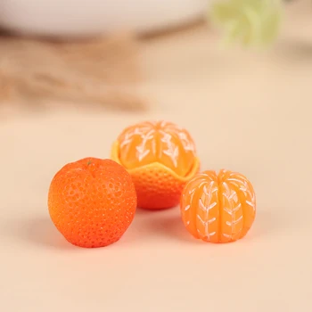 Jauno Radošo 1:6 / 1:12 leļļu Namiņš Mini Gudrs Apelsīnu Modelis Pārtikas Spēlēt DIY Virtuves Lielveikalu Apdare Rotaļlietas Piederumi Attēls 2