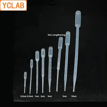 YCLAB 500PCS 0,5 mL Vienreizējās lietošanas Pilināmā Pipete Pasterizēta Plastmasas ar Izlaiduma Zīmi Ķīmijas Laboratorijas Iekārtas Attēls 1