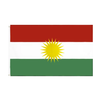3Jflag 3X5Fts 90X150cm Kurdu Kurdistānas Karogu Attēls 0