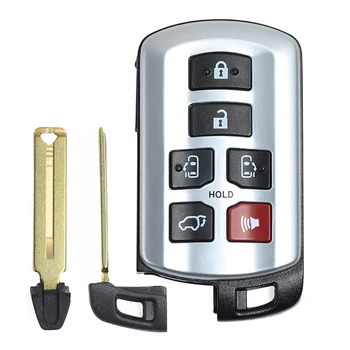 CN007211 Pēcpārdošanas 6 Pogu, Smart Key Toyota Sienna 2011-2019 314.3 Mhz FCC ID HYQ14ADR Keyless Ieceļošanas Tālvadības Pults