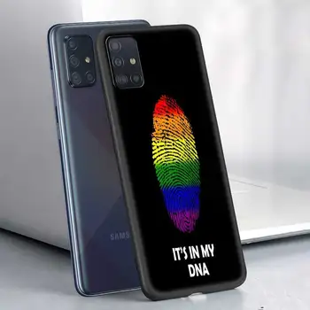 Geju Lesbiešu LGBT Varavīksnes Lepnums Tālrunis Case for Samsung Galaxy A21s A12 A51 A52s A03s A10 A20 A30 A40 A50 A70 A90 5G Melns Segt Attēls 3