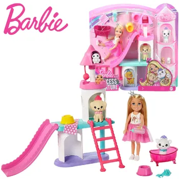 Barbie Chelsea Princese Piedzīvojumu Lelli Un Playset Accessoriel Rotaļlietas Modeļa Bonecas Modes Rotaļlietas Dzimšanas dienas Dāvanu GML73 Attēls 1