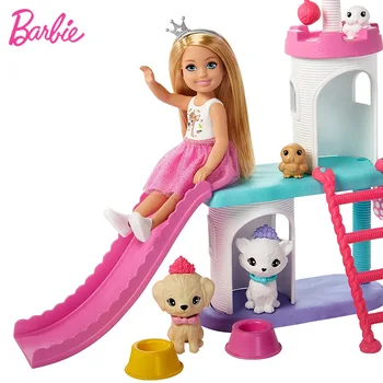 Barbie Chelsea Princese Piedzīvojumu Lelli Un Playset Accessoriel Rotaļlietas Modeļa Bonecas Modes Rotaļlietas Dzimšanas dienas Dāvanu GML73 Attēls 3