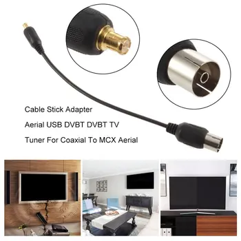 Pērkat 1 Get 1 Bezmaksas Vadu Stick Adapteri Antenu USB DVBT DVBT TV Uztvērēju, lai Koaksiālo uz MCX Antenas Jaunākās Karstā Meklēšana Attēls 3
