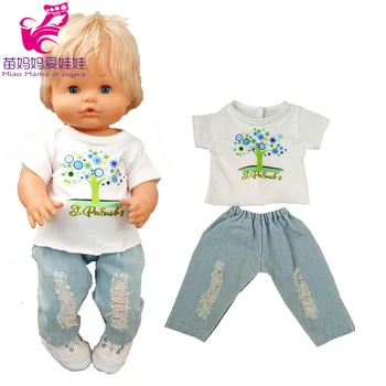 Lelle drēbes Nenuco kostīmu Ropa y su Hermanita 40cm, bērnu lelles krekls un džinsu bikses