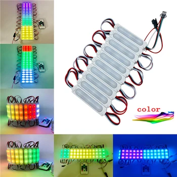 LED pilnu krāsu iesmidzināšanas modulis 12V IP68 Ūdensnecaurlaidīga Simfoniskais IC WS2811 Pilnu krāsu Super LED modulis 500pcs Attēls 3
