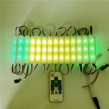 LED pilnu krāsu iesmidzināšanas modulis 12V IP68 Ūdensnecaurlaidīga Simfoniskais IC WS2811 Pilnu krāsu Super LED modulis 500pcs Attēls 4