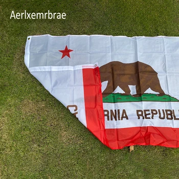 Aerxemrbrae karoga Kalifornijas Valsts Karoga 90x150cm Amerikāņu Karoga materiāls, Poliestera asv Karogu Attēls 0